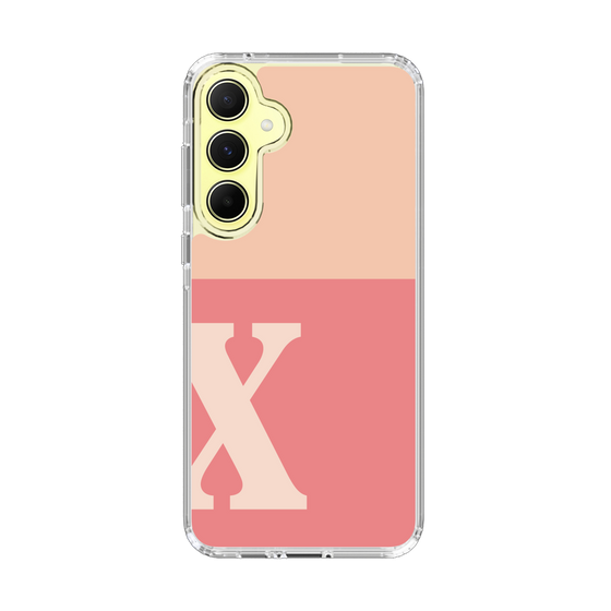 Slim Protection Case［ オリジナル - initial two tone - X pink ］