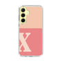 Slim Protection Case［ オリジナル - initial two tone - X pink ］
