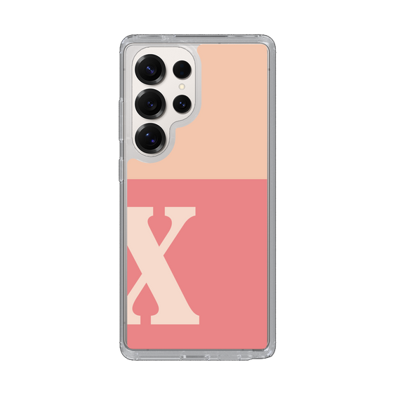 Slim Protection Case［ Original - initial two tone - X pink ］