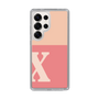 Slim Protection Case［ Original - initial two tone - X pink ］