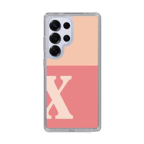 Slim Protection Case［ Original - initial two tone - X pink ］