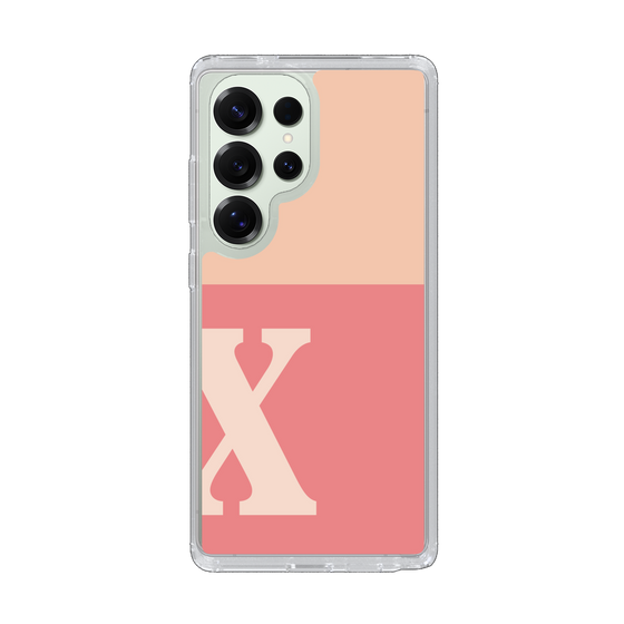 Slim Protection Case［ Original - initial two tone - X pink ］