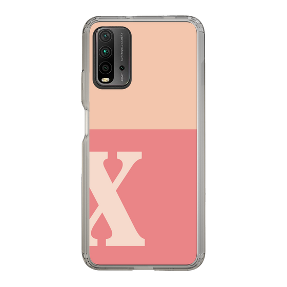 Slim Protection Case［ Original - initial two tone - X pink ］