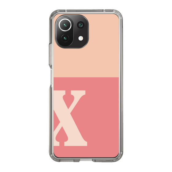 Slim Protection Case［ Original - initial two tone - X pink ］
