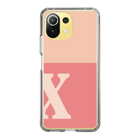Slim Protection Case［ Original - initial two tone - X pink ］
