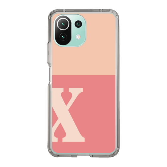 Slim Protection Case［ Original - initial two tone - X pink ］