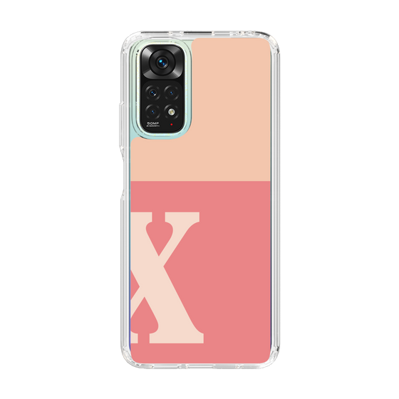 Slim Protection Case［ Original - initial two tone - X pink ］