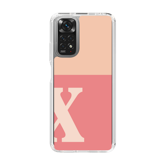 Slim Protection Case［ Original - initial two tone - X pink ］
