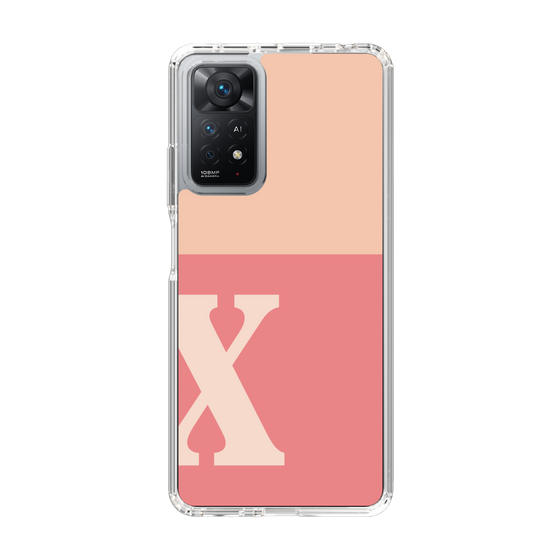 Slim Protection Case［ Original - initial two tone - X pink ］