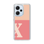 Slim Protection Case［ Original - initial two tone - X pink ］