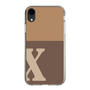 Slim Protection Case［ Original - initial two tone - X brown ］