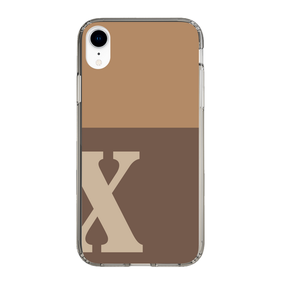 Slim Protection Case［ Original - initial two tone - X brown ］