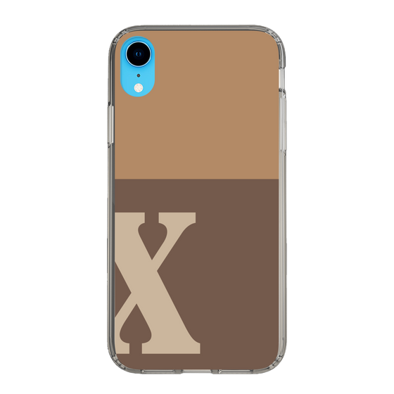 Slim Protection Case［ Original - initial two tone - X brown ］