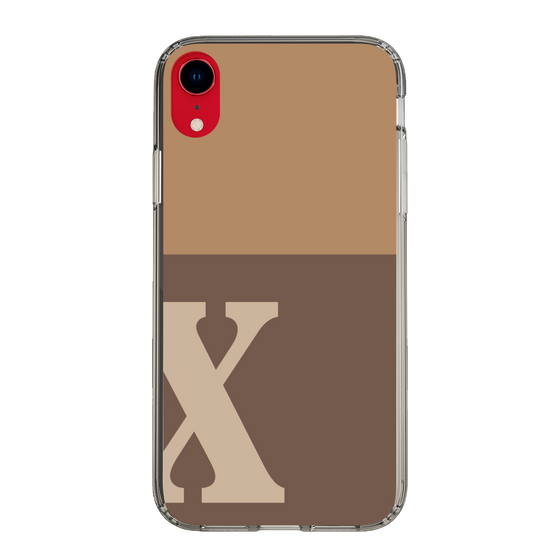 Slim Protection Case［ Original - initial two tone - X brown ］