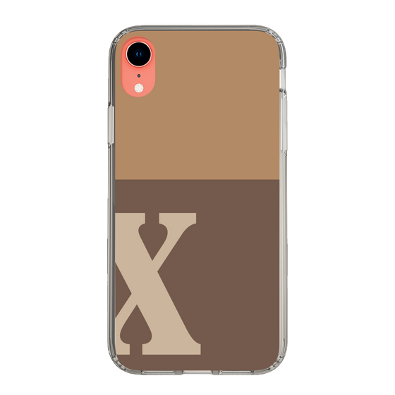 Slim Protection Case［ Original - initial two tone - X brown ］