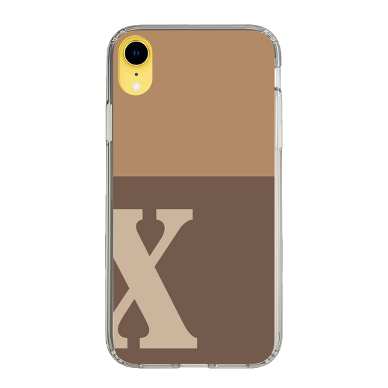 Slim Protection Case［ Original - initial two tone - X brown ］