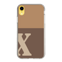 Slim Protection Case［ Original - initial two tone - X brown ］