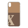 Slim Protection Case［ Original - initial two tone - X brown ］