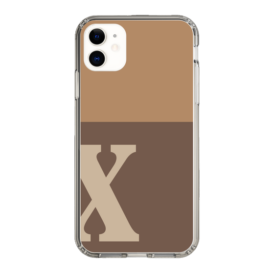 Slim Protection Case［ Original - initial two tone - X brown ］