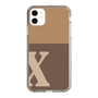 Slim Protection Case［ Original - initial two tone - X brown ］