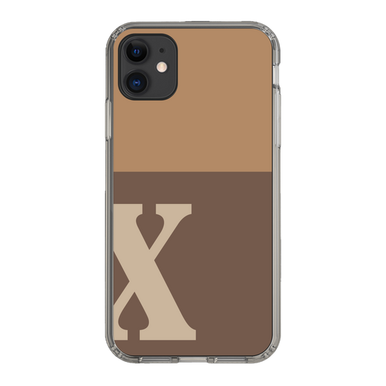 Slim Protection Case［ Original - initial two tone - X brown ］