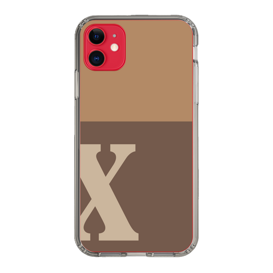 Slim Protection Case［ Original - initial two tone - X brown ］