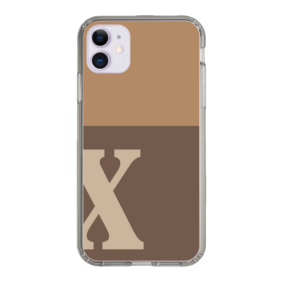 Slim Protection Case［ Original - initial two tone - X brown ］