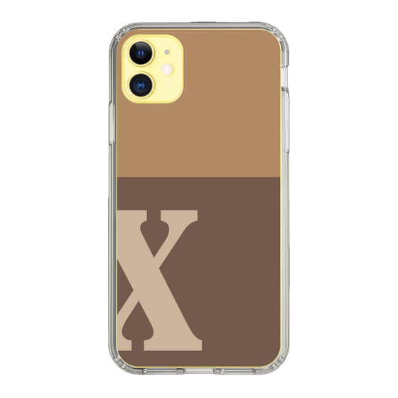 Slim Protection Case［ Original - initial two tone - X brown ］