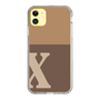 Slim Protection Case［ Original - initial two tone - X brown ］