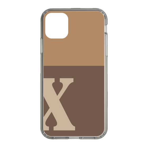 Slim Protection Case［ Original - initial two tone - X brown ］
