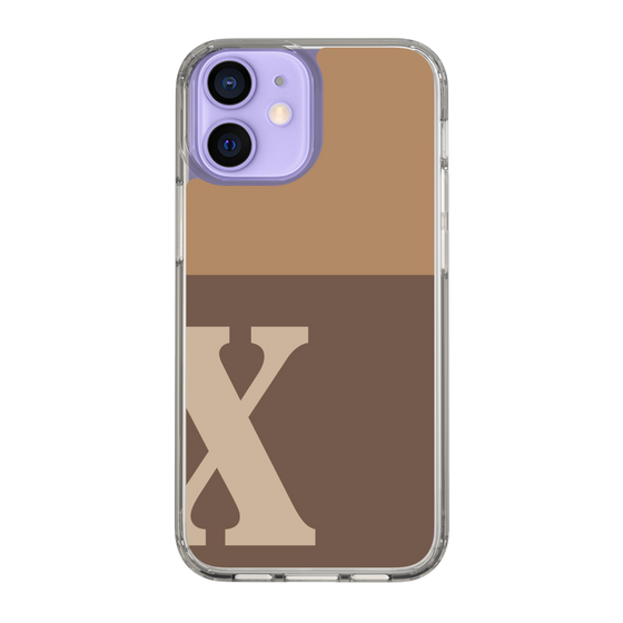 Slim Protection Case［ Original - initial two tone - X brown ］