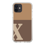 Slim Protection Case［ Original - initial two tone - X brown ］