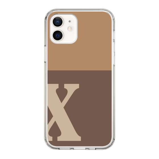 Slim Protection Case［ Original - initial two tone - X brown ］