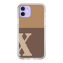 Slim Protection Case［ Original - initial two tone - X brown ］
