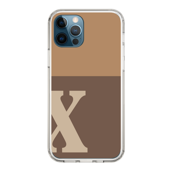 Slim Protection Case［ Original - initial two tone - X brown ］