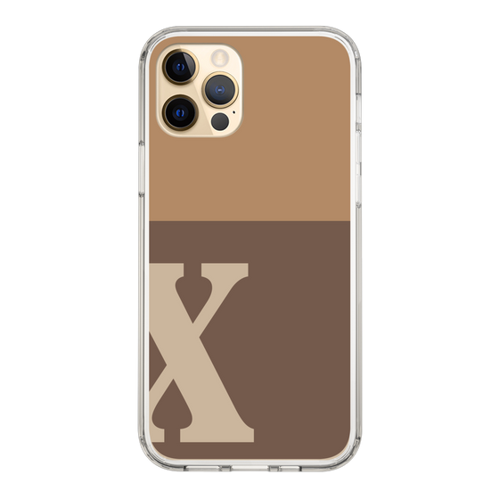Slim Protection Case［ Original - initial two tone - X brown ］