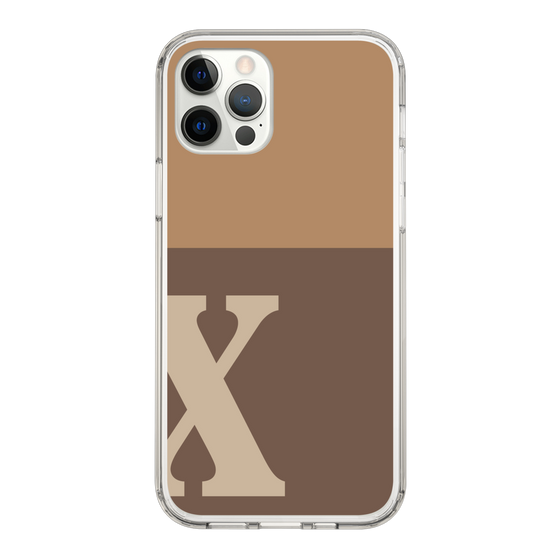 Slim Protection Case［ Original - initial two tone - X brown ］