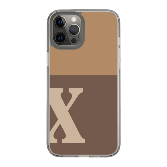 Slim Protection Case［ Original - initial two tone - X brown ］