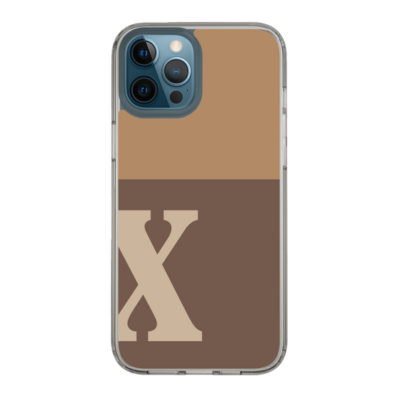Slim Protection Case［ Original - initial two tone - X brown ］