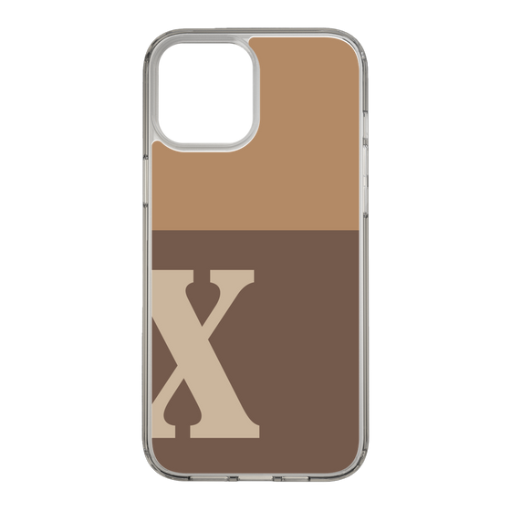 Slim Protection Case［ Original - initial two tone - X brown ］
