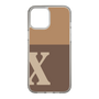 Slim Protection Case［ Original - initial two tone - X brown ］