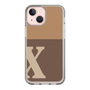 Slim Protection Case［ Original - initial two tone - X brown ］