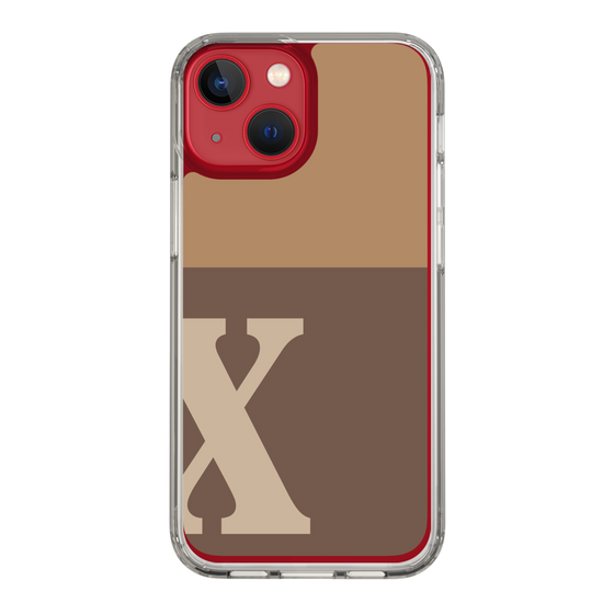 Slim Protection Case［ Original - initial two tone - X brown ］