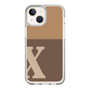 Slim Protection Case［ Original - initial two tone - X brown ］