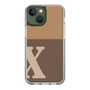 Slim Protection Case［ Original - initial two tone - X brown ］