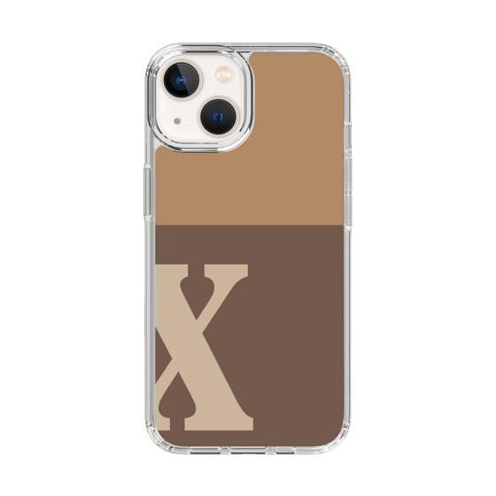 Slim Protection Case［ Original - initial two tone - X brown ］