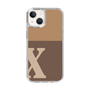 Slim Protection Case［ Original - initial two tone - X brown ］