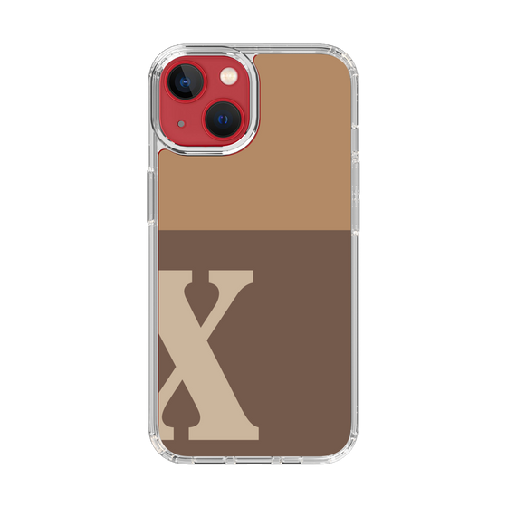 Slim Protection Case［ Original - initial two tone - X brown ］