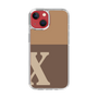 Slim Protection Case［ Original - initial two tone - X brown ］