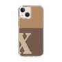 Slim Protection Case［ Original - initial two tone - X brown ］